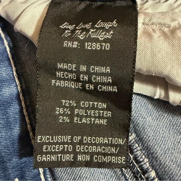 Cowgirl Hardware Girls' Flare Leg Jeans with Side Fringe size 12 - Picture 4 of 4